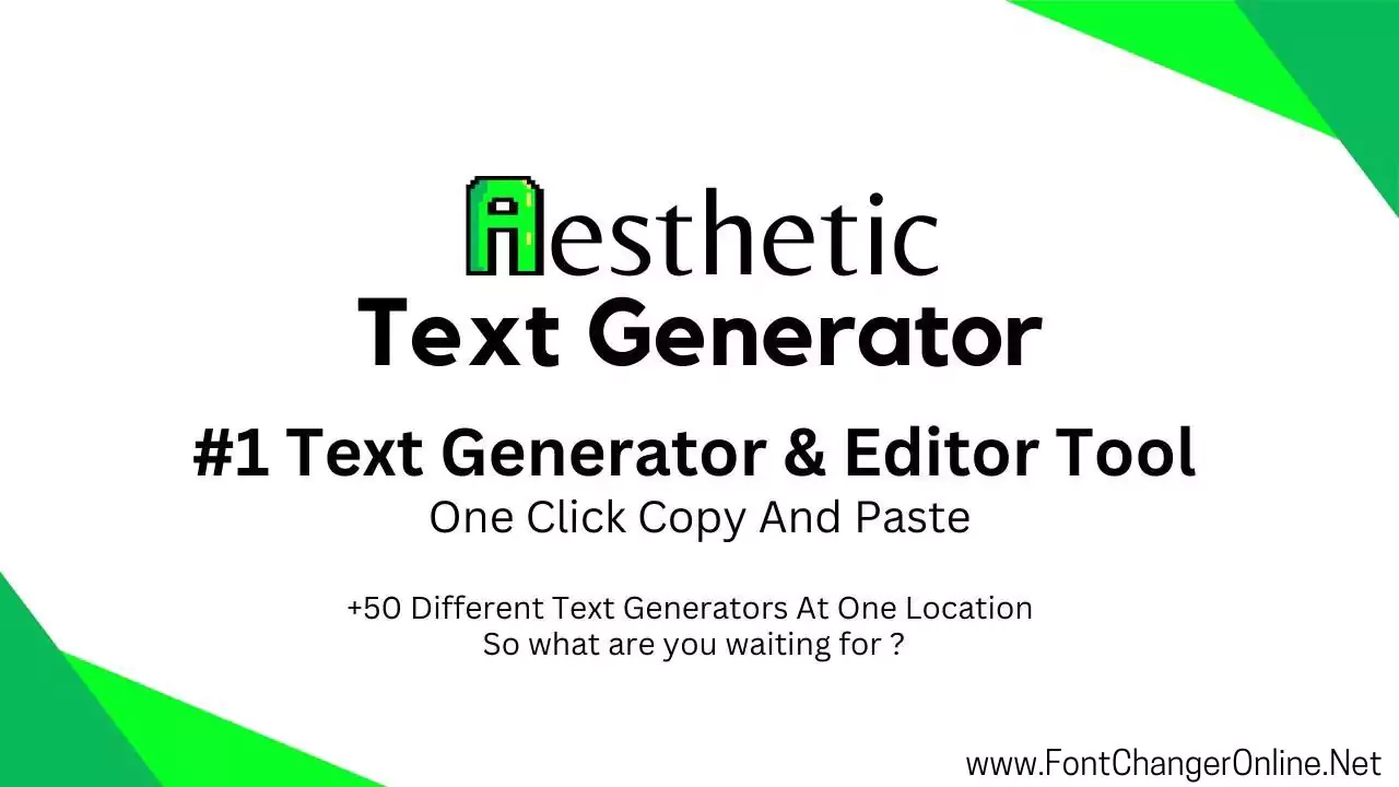 aesthetic font generator