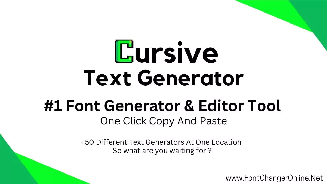 cursive font generator
